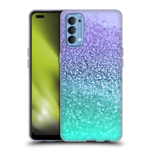 Monika Strigel Glitter Collection Lavender Soft Gel Case for OPPO Reno 4 5G