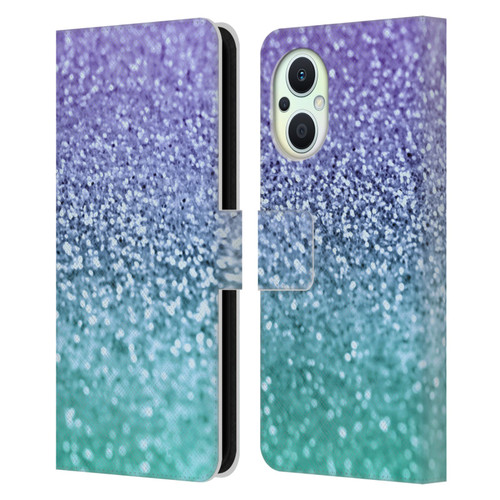 Monika Strigel Glitter Collection Lavender Leather Book Wallet Case Cover For OPPO Reno8 Lite