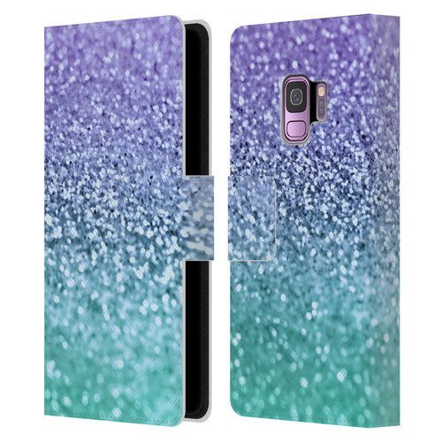 Monika Strigel Glitter Collection Lavender Leather Book Wallet Case Cover For Samsung Galaxy S9