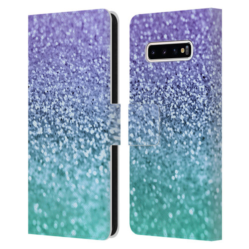Monika Strigel Glitter Collection Lavender Leather Book Wallet Case Cover For Samsung Galaxy S10+ / S10 Plus