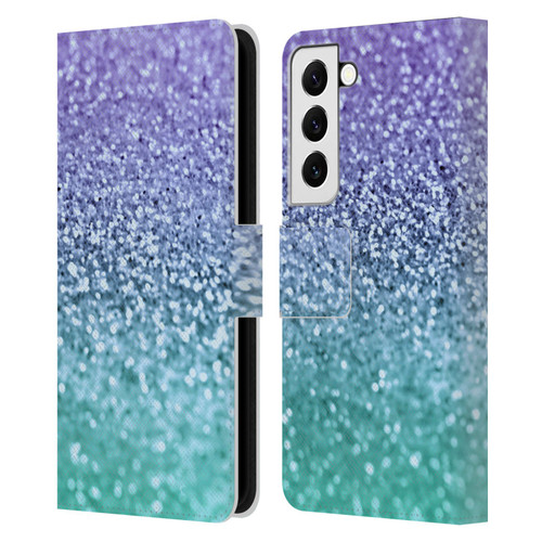 Monika Strigel Glitter Collection Lavender Leather Book Wallet Case Cover For Samsung Galaxy S22 5G