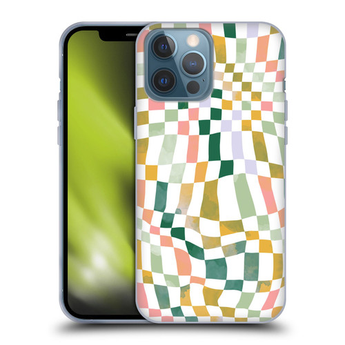 Ninola Checker Pattern Nostalgic Squares Soft Gel Case for Apple iPhone 13 Pro Max