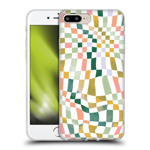 Ninola Checker Pattern Nostalgic Squares Soft Gel Case for Apple iPhone 7 Plus / iPhone 8 Plus