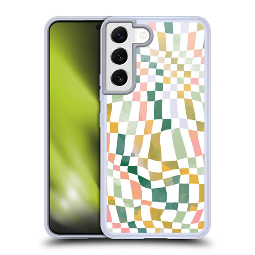 Ninola Checker Pattern Nostalgic Squares Soft Gel Case for Samsung Galaxy S22 5G