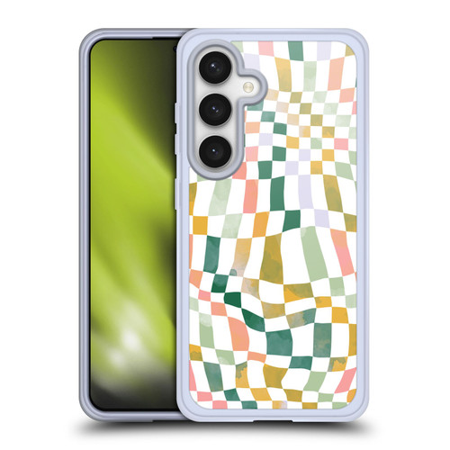 Ninola Checker Pattern Nostalgic Squares Soft Gel Case for Samsung Galaxy S24 5G