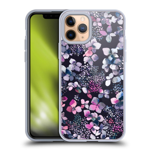 Ninola Floral Hydrangea Astronomical Soft Gel Case for Apple iPhone 11 Pro