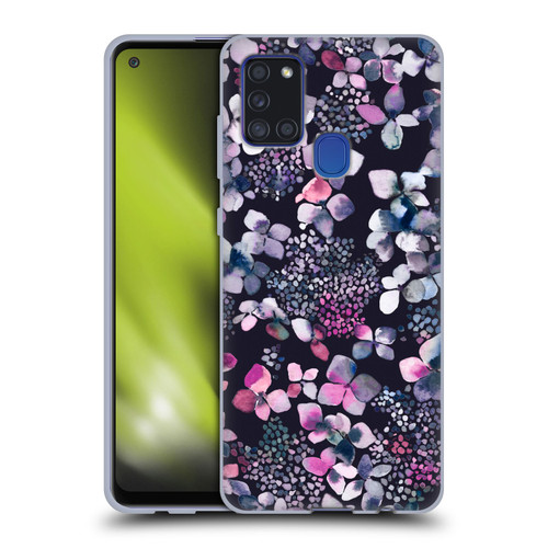 Ninola Floral Hydrangea Astronomical Soft Gel Case for Samsung Galaxy A21s (2020)