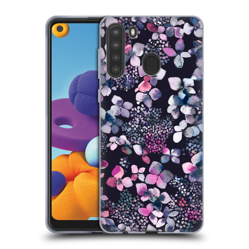 Ninola Floral Hydrangea Astronomical Soft Gel Case for Samsung Galaxy A21 (2020)