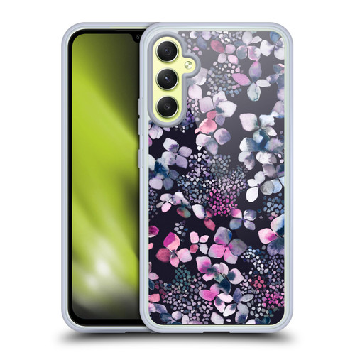 Ninola Floral Hydrangea Astronomical Soft Gel Case for Samsung Galaxy A34 5G