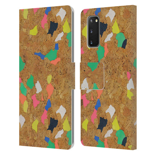 Ninola Freeform Patterns Vibrant Cork Leather Book Wallet Case Cover For Samsung Galaxy S20 / S20 5G