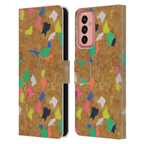Ninola Freeform Patterns Vibrant Cork Leather Book Wallet Case Cover For Samsung Galaxy M13 (2022)