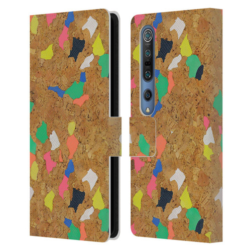 Ninola Freeform Patterns Vibrant Cork Leather Book Wallet Case Cover For Xiaomi Mi 10 5G / Mi 10 Pro 5G
