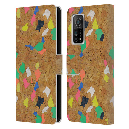 Ninola Freeform Patterns Vibrant Cork Leather Book Wallet Case Cover For Xiaomi Mi 10T 5G