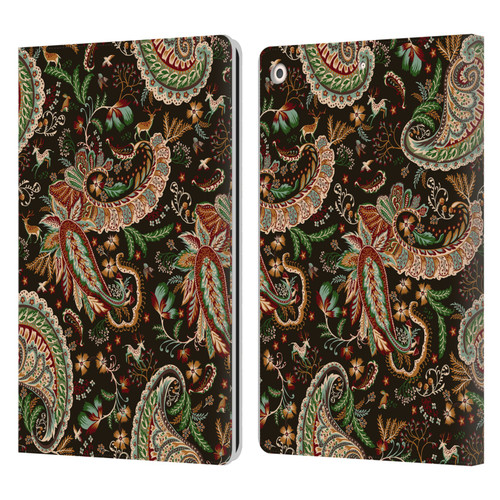 Ninola Mix Patterns Woodland Paisley Leather Book Wallet Case Cover For Apple iPad 10.2 2019/2020/2021
