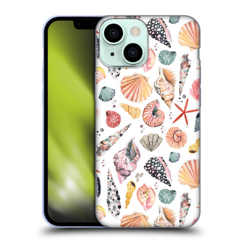 Ninola Ocean Sea Shells Soft Gel Case for Apple iPhone 13 Mini