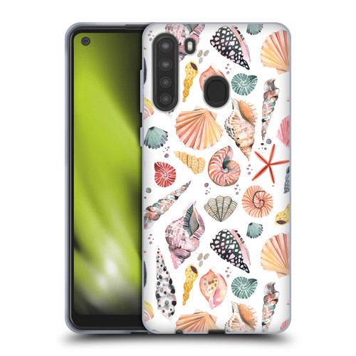Ninola Ocean Sea Shells Soft Gel Case for Samsung Galaxy A21 (2020)
