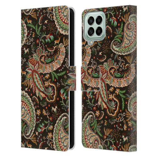 Ninola Mix Patterns Woodland Paisley Leather Book Wallet Case Cover For Samsung Galaxy M33 (2022)