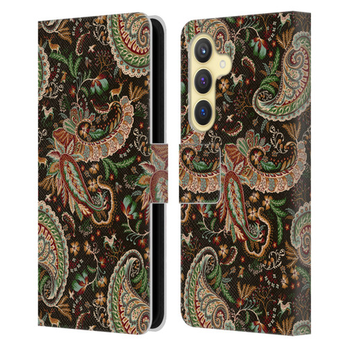 Ninola Mix Patterns Woodland Paisley Leather Book Wallet Case Cover For Samsung Galaxy S24 5G
