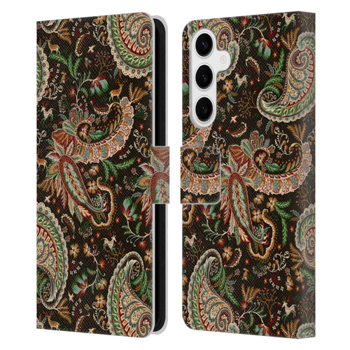 Ninola Mix Patterns Woodland Paisley Leather Book Wallet Case Cover For Samsung Galaxy S24+ 5G
