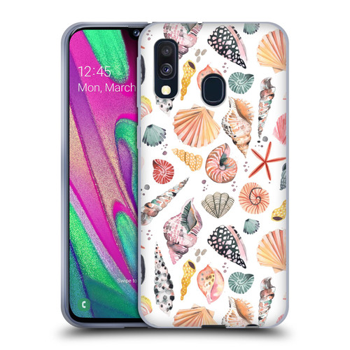 Ninola Ocean Sea Shells Soft Gel Case for Samsung Galaxy A40 (2019)