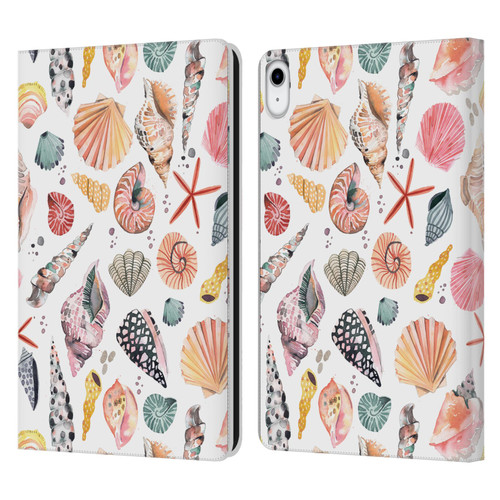 Ninola Ocean Sea Shells Leather Book Wallet Case Cover For Apple iPad 10.9 2022/2025