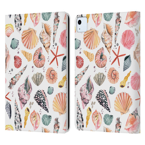 Ninola Ocean Sea Shells Leather Book Wallet Case Cover For Apple iPad Air 2020 / 2022