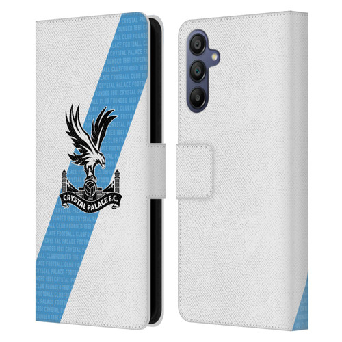 Crystal Palace FC 2023/24 Crest Kit Away Leather Book Wallet Case Cover For Samsung Galaxy A15
