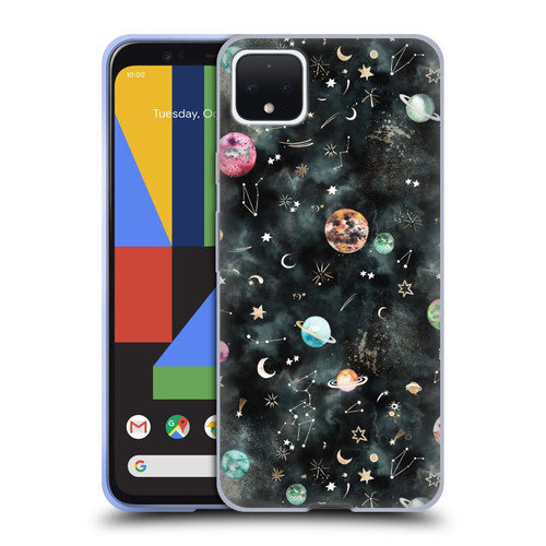 Ninola Watercolor Patterns Space Galaxy Planets Soft Gel Case for Google Pixel 4 XL