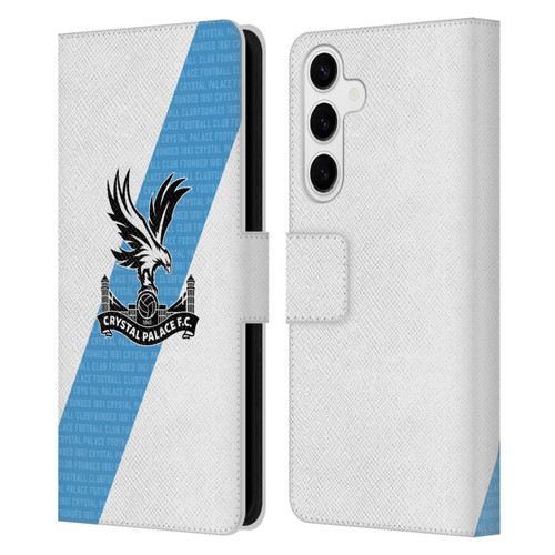 Crystal Palace FC 2023/24 Crest Kit Away Leather Book Wallet Case Cover For Samsung Galaxy S24+ 5G