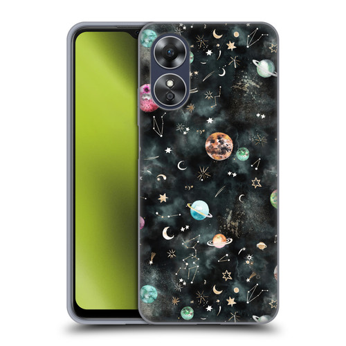 Ninola Watercolor Patterns Space Galaxy Planets Soft Gel Case for OPPO A17