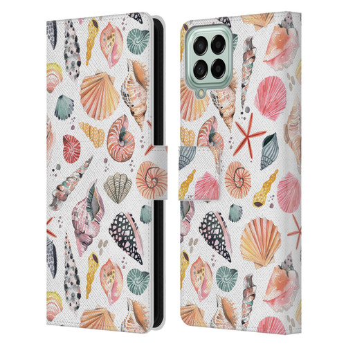 Ninola Ocean Sea Shells Leather Book Wallet Case Cover For Samsung Galaxy M33 (2022)