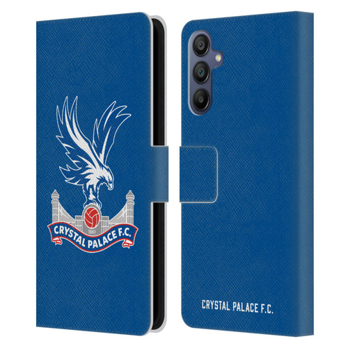 Crystal Palace FC Crest Plain Leather Book Wallet Case Cover For Samsung Galaxy A15