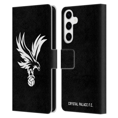 Crystal Palace FC Crest Eagle Grey Leather Book Wallet Case Cover For Samsung Galaxy S24+ 5G