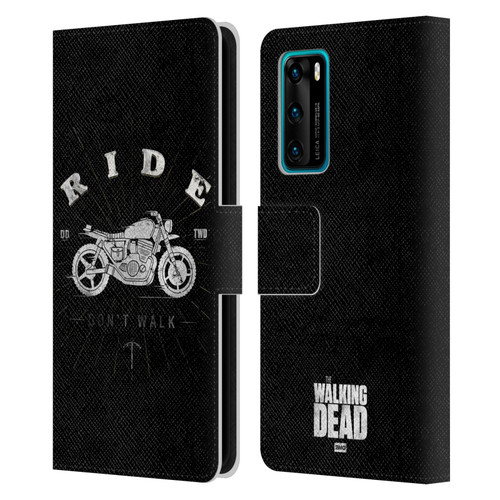 AMC The Walking Dead Daryl Dixon Iconic Ride Don't Walk Leather Book Wallet Case Cover For Huawei P40 5G