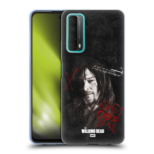AMC The Walking Dead Daryl Dixon Iconic Grafitti Soft Gel Case for Huawei P Smart (2021)