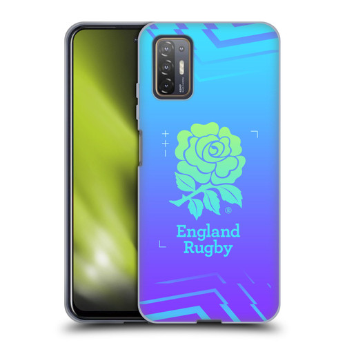 England Rugby Union This Rose Means Everything Logo in Purple Soft Gel Case for HTC Desire 21 Pro 5G