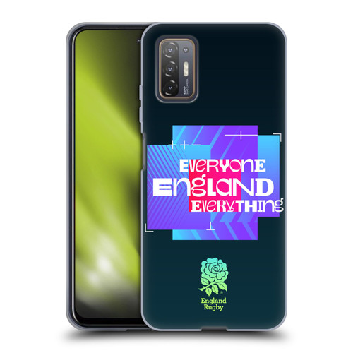 England Rugby Union This Rose Means Everything Slogan in Black Soft Gel Case for HTC Desire 21 Pro 5G