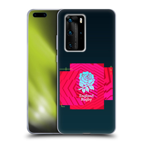 England Rugby Union This Rose Means Everything Logo in Black Soft Gel Case for Huawei P40 Pro / P40 Pro Plus 5G