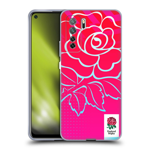 England Rugby Union This Rose Means Everything Oversized Logo Soft Gel Case for Huawei Nova 7 SE/P40 Lite 5G