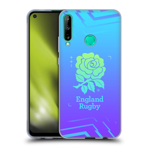 England Rugby Union This Rose Means Everything Logo in Purple Soft Gel Case for Huawei P40 lite E