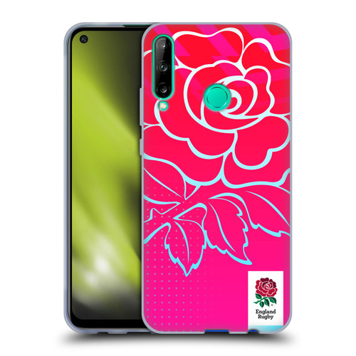 England Rugby Union This Rose Means Everything Oversized Logo Soft Gel Case for Huawei P40 lite E