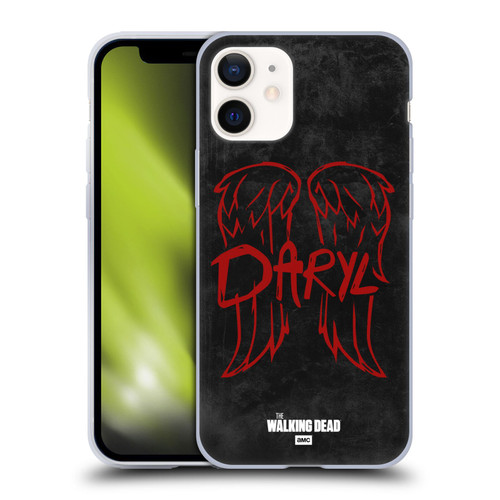 AMC The Walking Dead Daryl Dixon Iconic Wings Logo Soft Gel Case for Apple iPhone 12 Mini