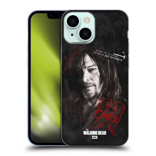 AMC The Walking Dead Daryl Dixon Iconic Grafitti Soft Gel Case for Apple iPhone 13 Mini
