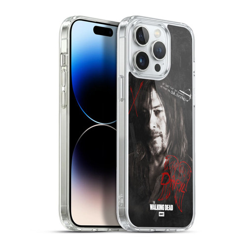 AMC The Walking Dead Daryl Dixon Iconic Grafitti Soft Gel Case for Apple iPhone 13 Pro Max & MagSafe
