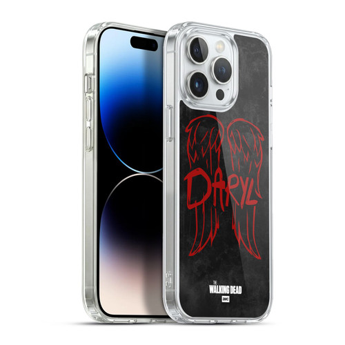 AMC The Walking Dead Daryl Dixon Iconic Wings Logo Soft Gel Case for Apple iPhone 13 Pro Max & MagSafe