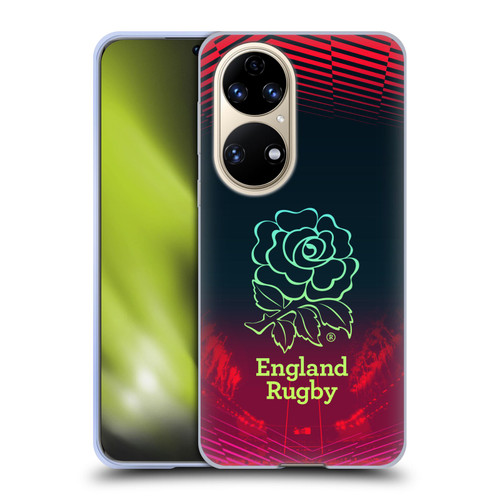 England Rugby Union This Rose Means Everything Logo in Red Soft Gel Case for Huawei P50