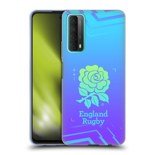 England Rugby Union This Rose Means Everything Logo in Purple Soft Gel Case for Huawei P Smart (2021)