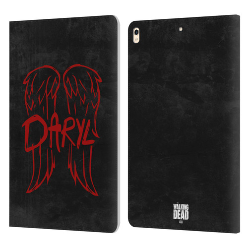 AMC The Walking Dead Daryl Dixon Iconic Wings Logo Leather Book Wallet Case Cover For Apple iPad Pro 10.5 (2017)