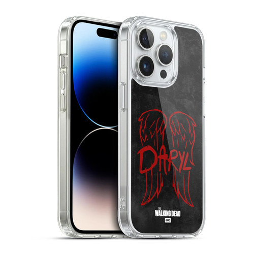 AMC The Walking Dead Daryl Dixon Iconic Wings Logo Soft Gel Case for Apple iPhone 13 Pro & MagSafe
