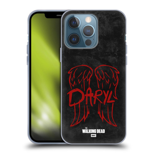 AMC The Walking Dead Daryl Dixon Iconic Wings Logo Soft Gel Case for Apple iPhone 13 Pro